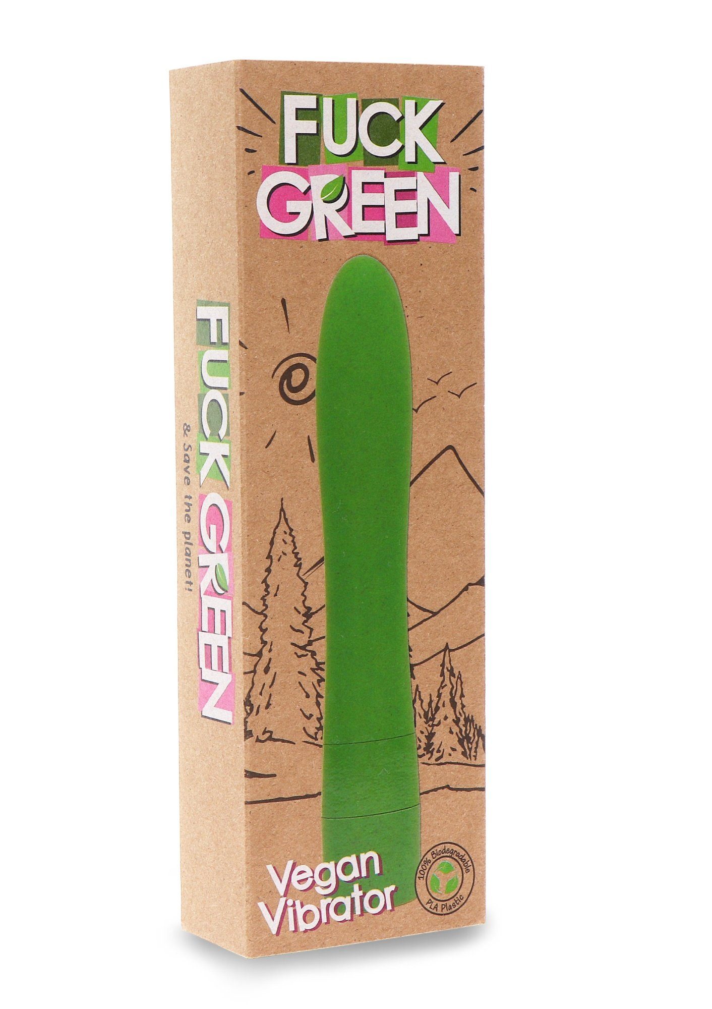 vegan Vibrator Vibrator grün GREEN - 100 abbaubar biologisch FUCK %