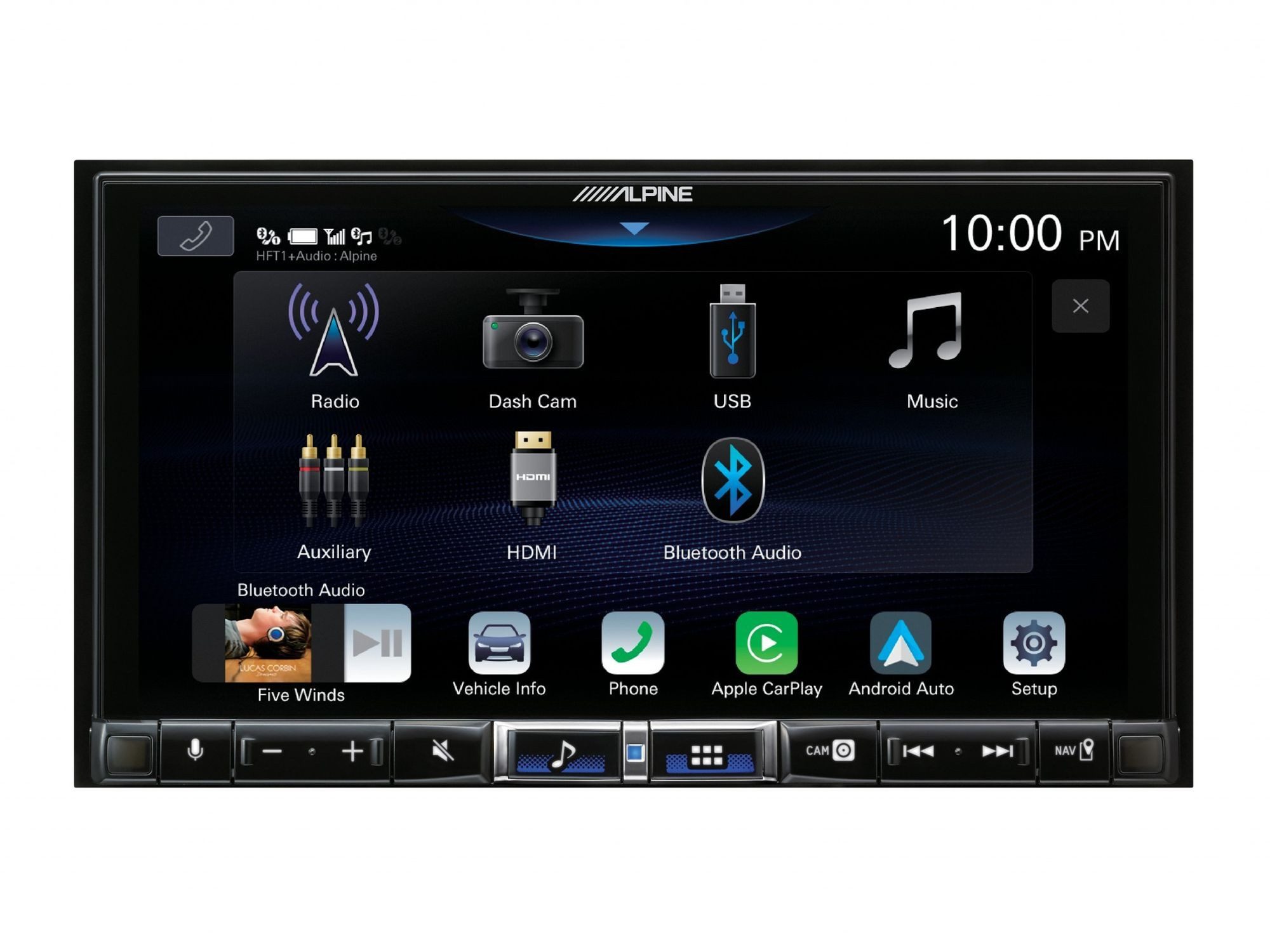 ALPINE iLX-705D Wireless Apple CarPlay Androidradio mit 7 Zoll Display Autoradio (Freisprecheinrichtung)