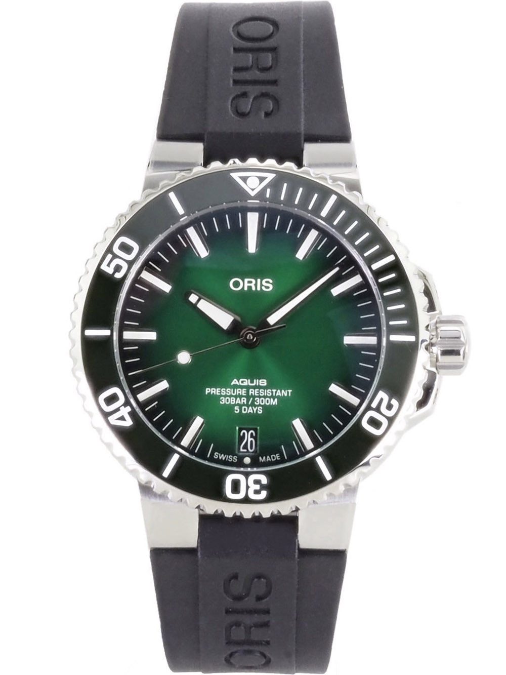 Oris Automatikuhr Herren Uhr 43,5 mm Ø Swiss Made 01 400 7763 4157-07 4 24 74EB Aquis Date, bis 120 Std Gangreserve