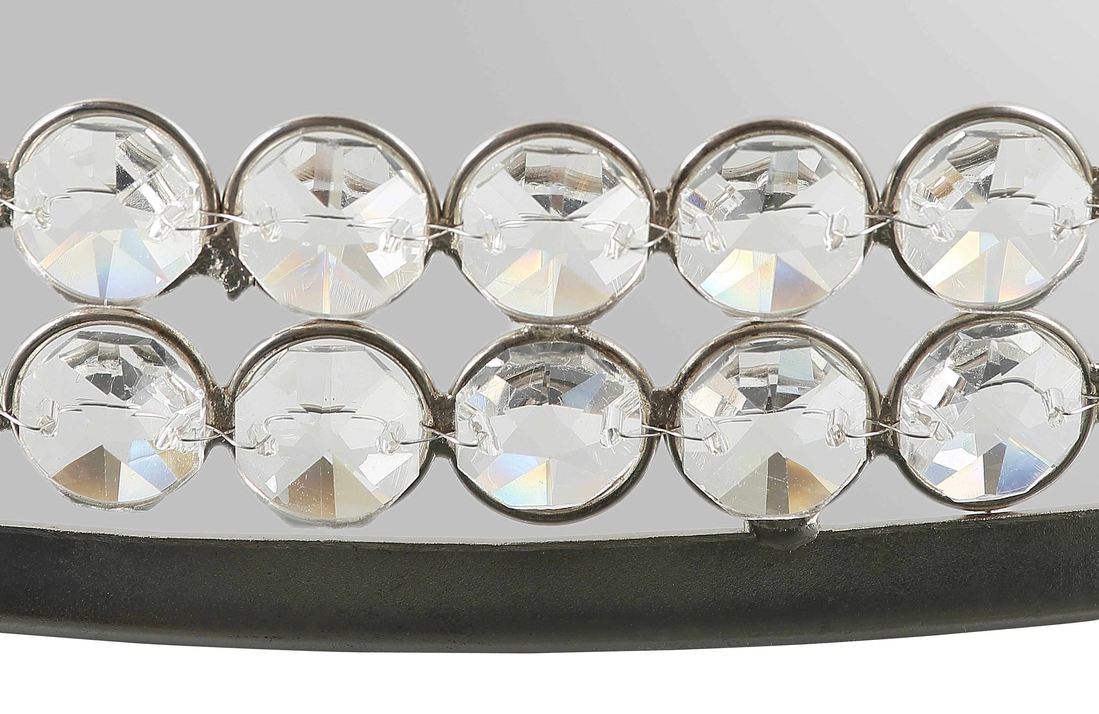 Home affaire Tablett, Aluminium, Glas, Kristall