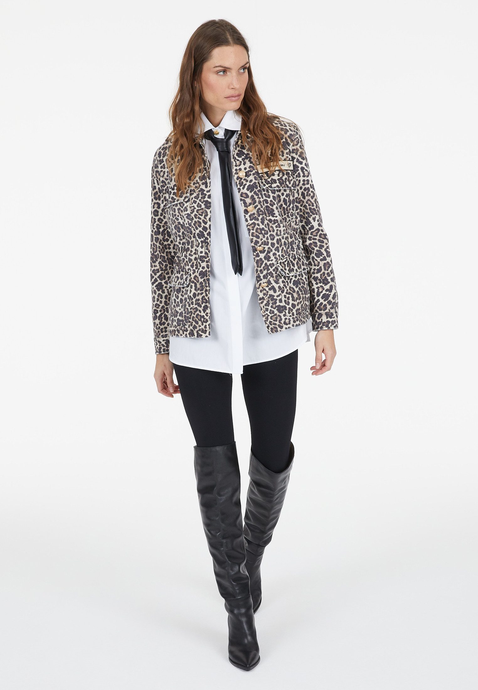 MARC AUREL Fieldjacket mit Leoprint günstig online kaufen