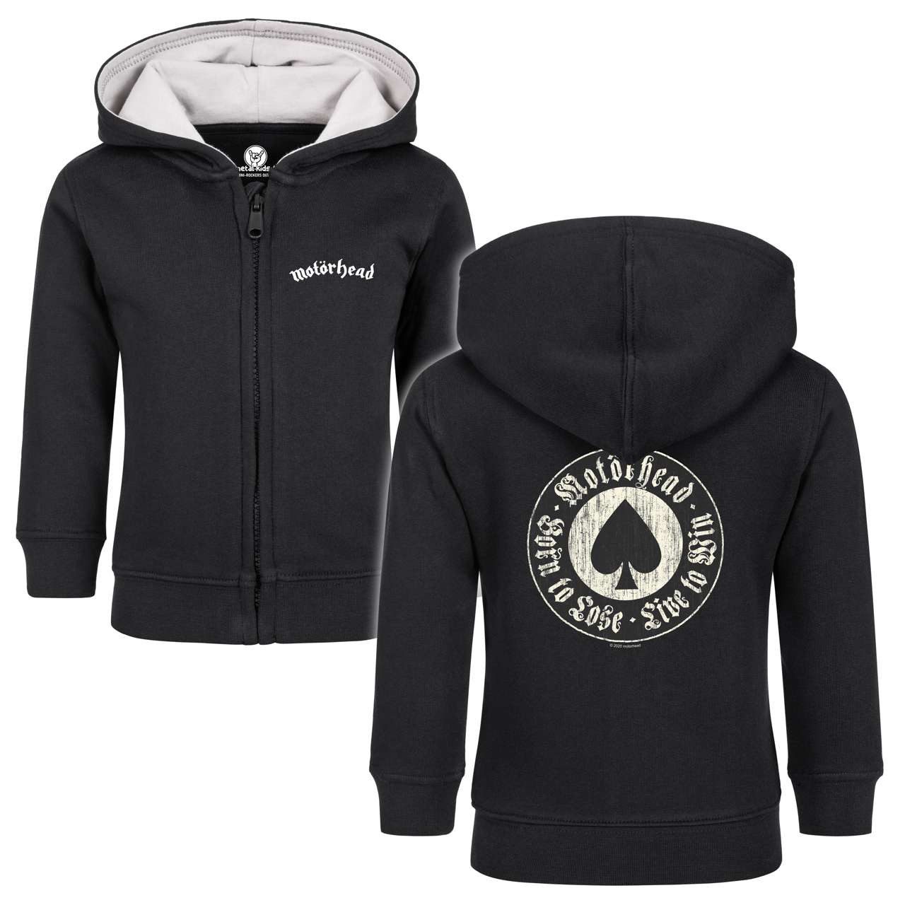 Kapuzensweatjacke mit Motörhead (Born to Lose) Aufdruck für Babys (0–24 M)