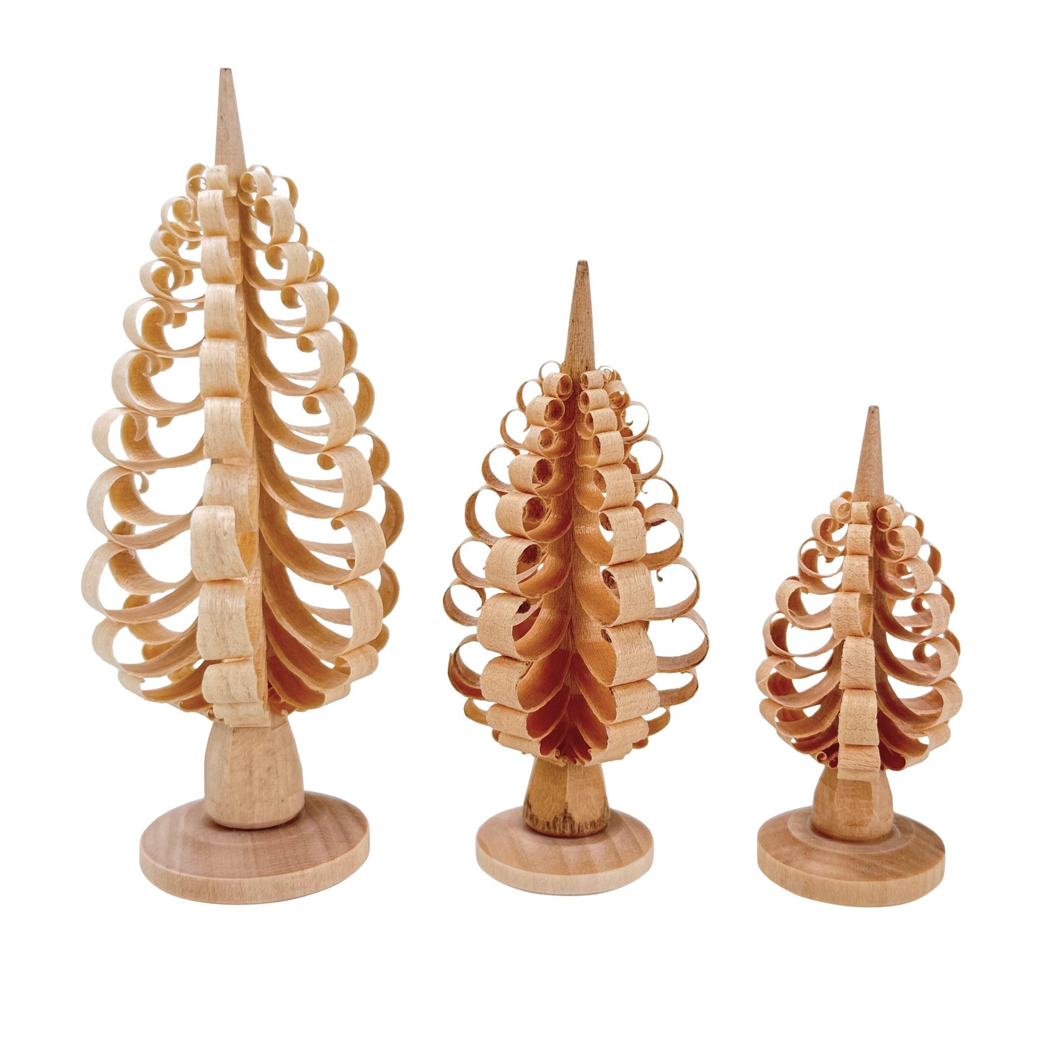 SAICO Original Dekofigur 3 Spanbäume aus Holz im Set aus dem Erzgebirge - W günstig online kaufen