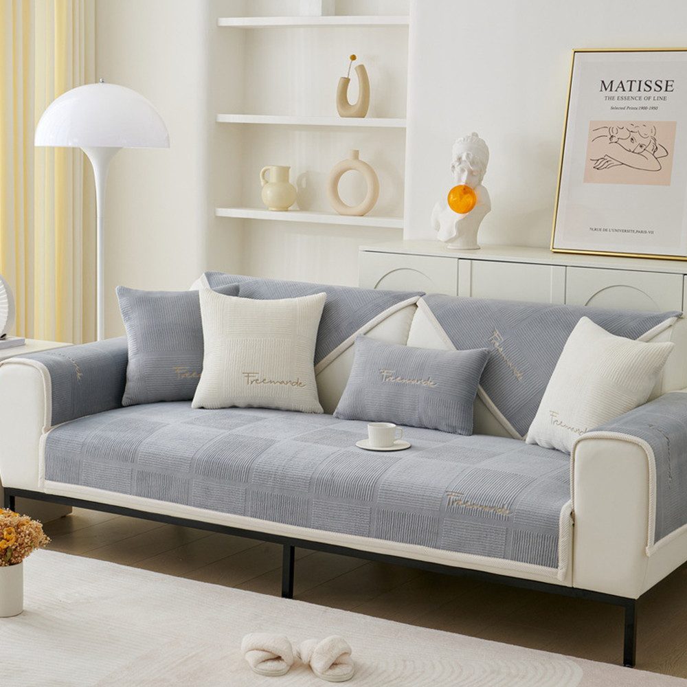 NUODWELL Sofahusse Sofabezug, sofaschoner rutschfest L Form Sofaüberwurf 1/ günstig online kaufen