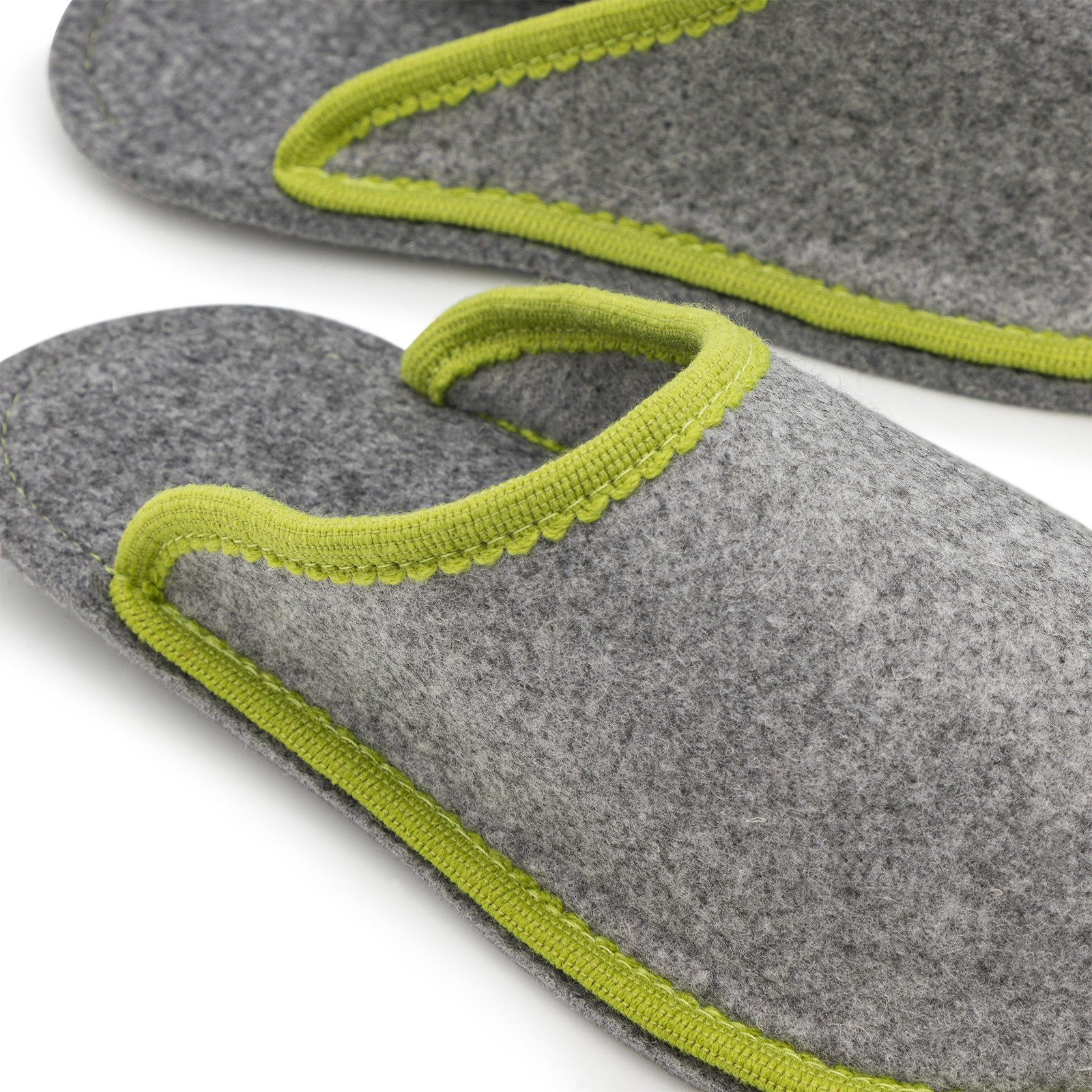 Pantoffelmann Gästepantoffel Walkfilz ABS-Sohle Herren Damen Hausschuh Filzpantoffel Pantoffel (1 Paar) Filzpantoffeln, Gästepantoffel besonders leicht – Bild 2 von 5