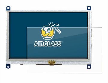 BROTECT flexible Panzerglasfolie für Raspberry Pi Touchscreen 5", Displayschutzglas, Schutzglas Glasfolie klar