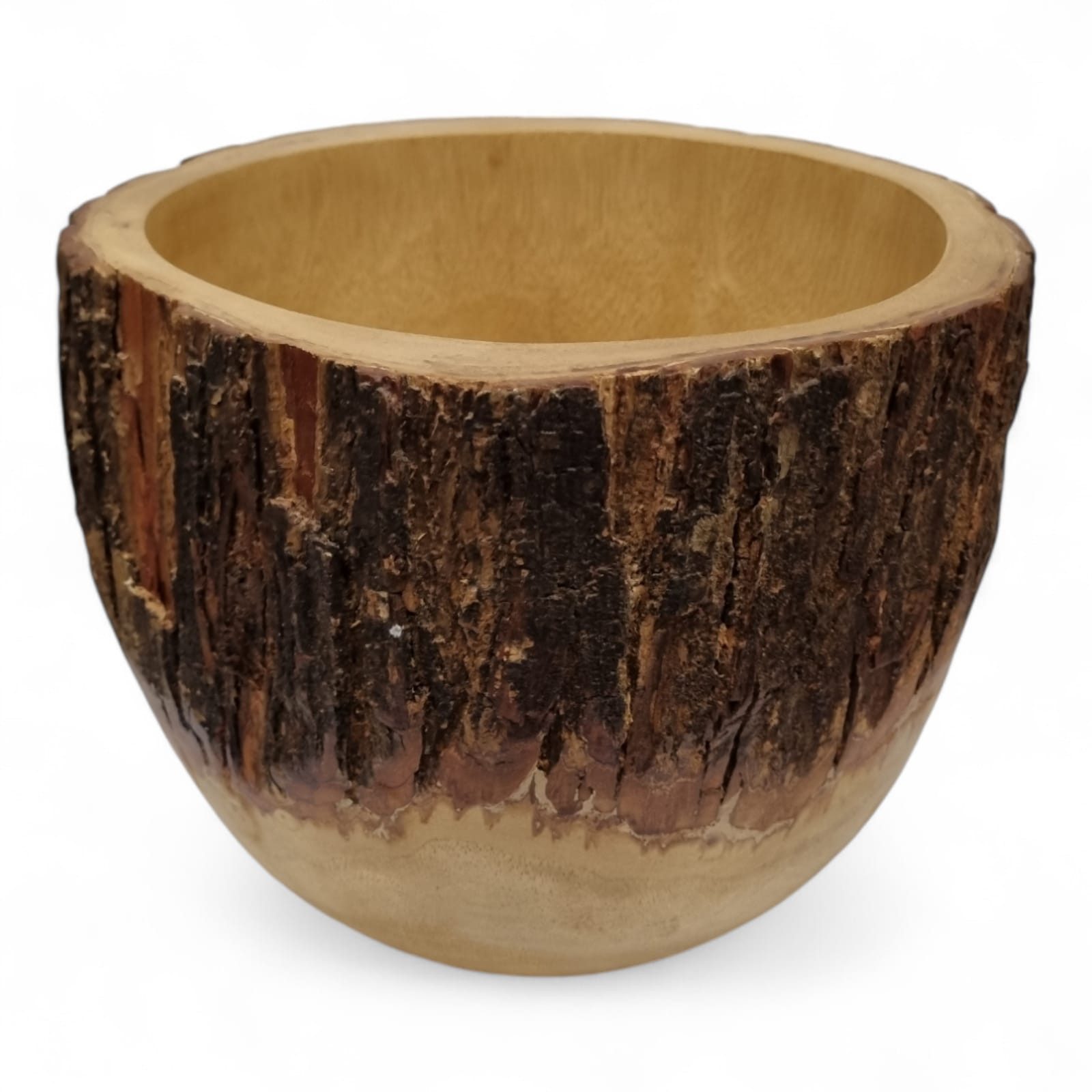 Kinaree Übertopf Mango Holz Übertopf Auswahl an Größen, Mango Holz, Naturprodukt, Unikate, Handgefertigt