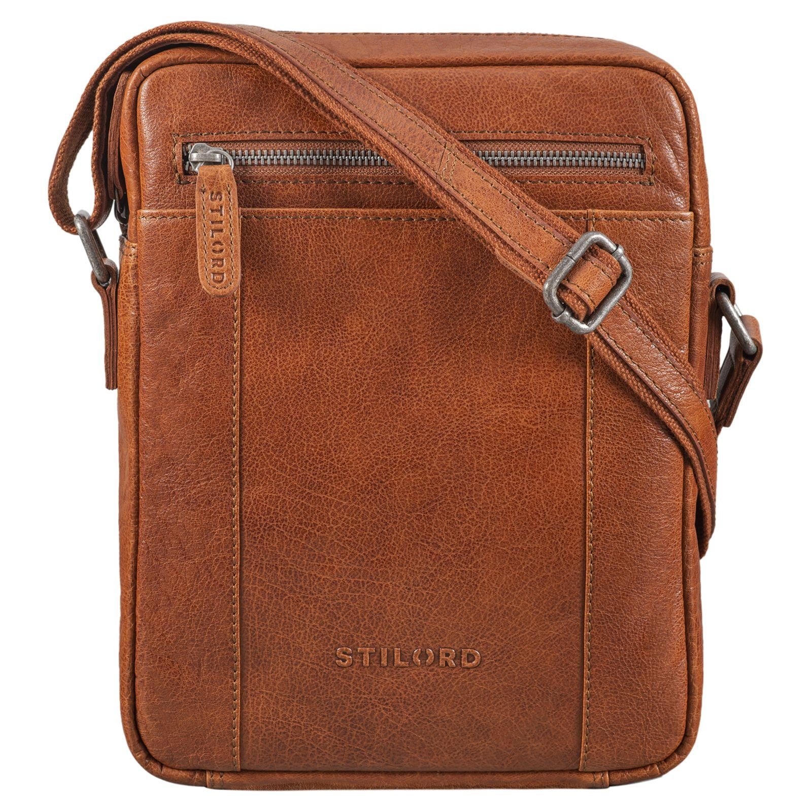 STILORD Schultertasche "Fox" Herrentasche Leder Vintage Messenger Bag