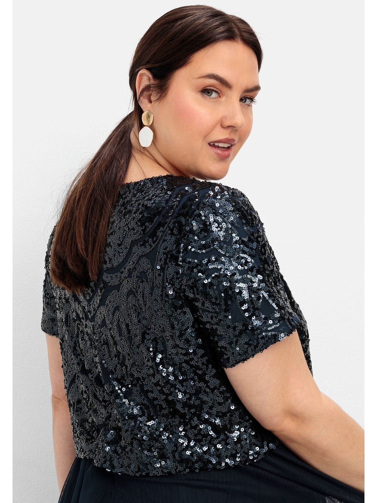 Sheego Abendkleid »Große Größen«, Mit Weit Aus Produktbild-Vorschau 2