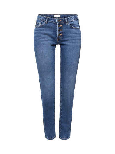 Esprit Slim-fit-Jeans »Mid-Rise-Stretchjeans in Slim Fit, Dual Max«