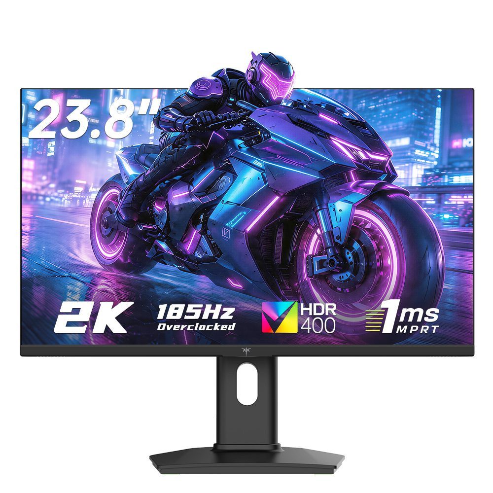 KTC H24T7 Gaming-Monitor (60,5 cm/23.8 ", 2560×1440 px, 2560 × 1440 QHD, 180 Hz, auf 185 Hz übertaktet)