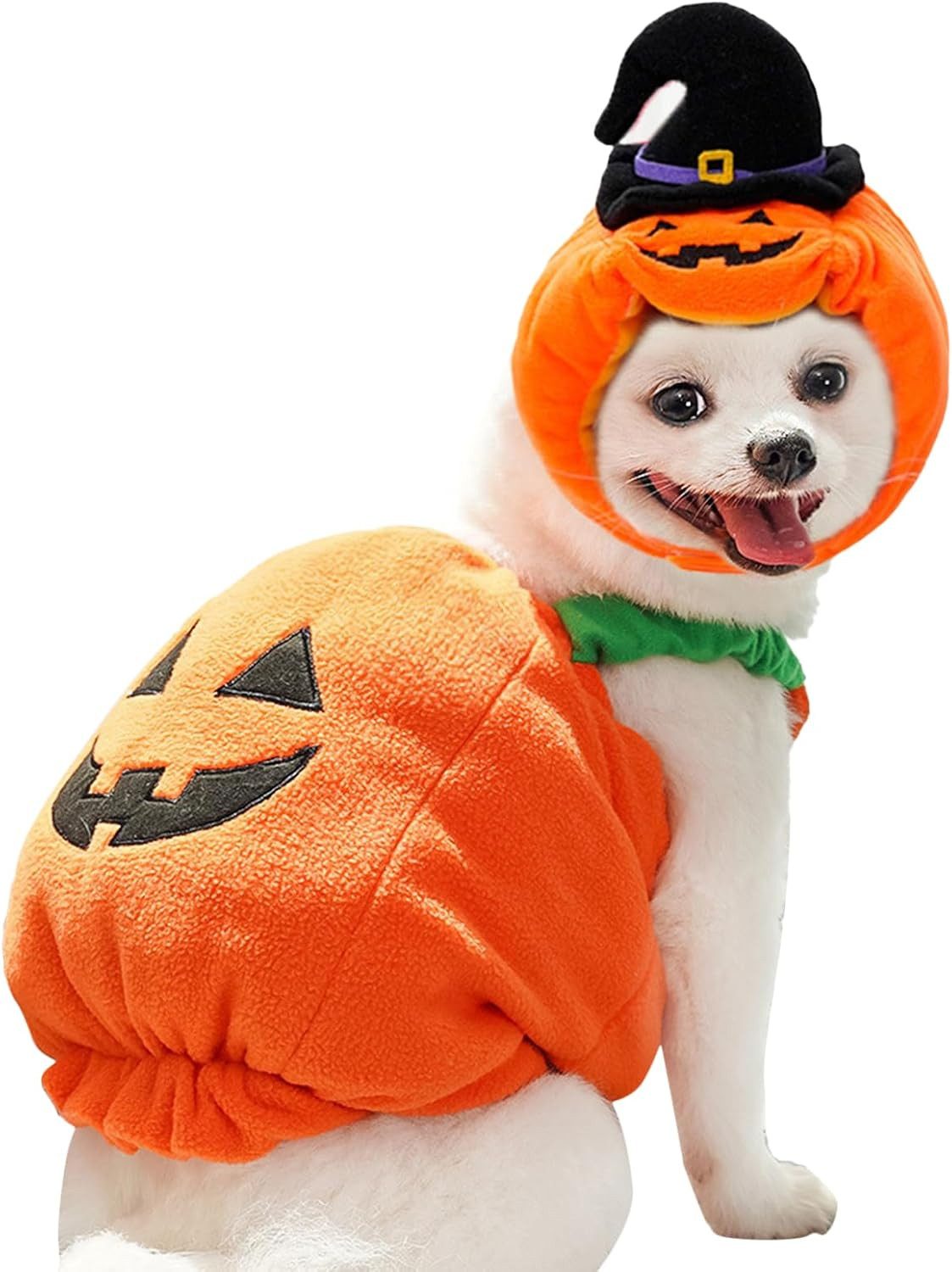 FELIXLEO Hundekostüm Hunde Halloween Kostüm M, Kürbis Kostüm für Hunde und Katze im Vergleich