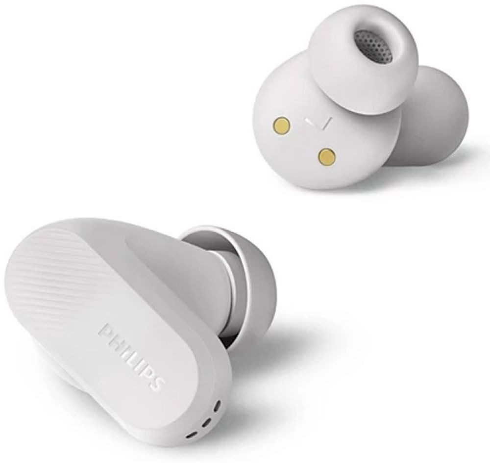Philips TAT3509 True Wireless - Kopfhörer - weiß In-Ear-Kopfhörer (Kompatibel mit Siri und Google Assistant, Bluetooth 5.3, IPX4 spritzwassergeschützt)