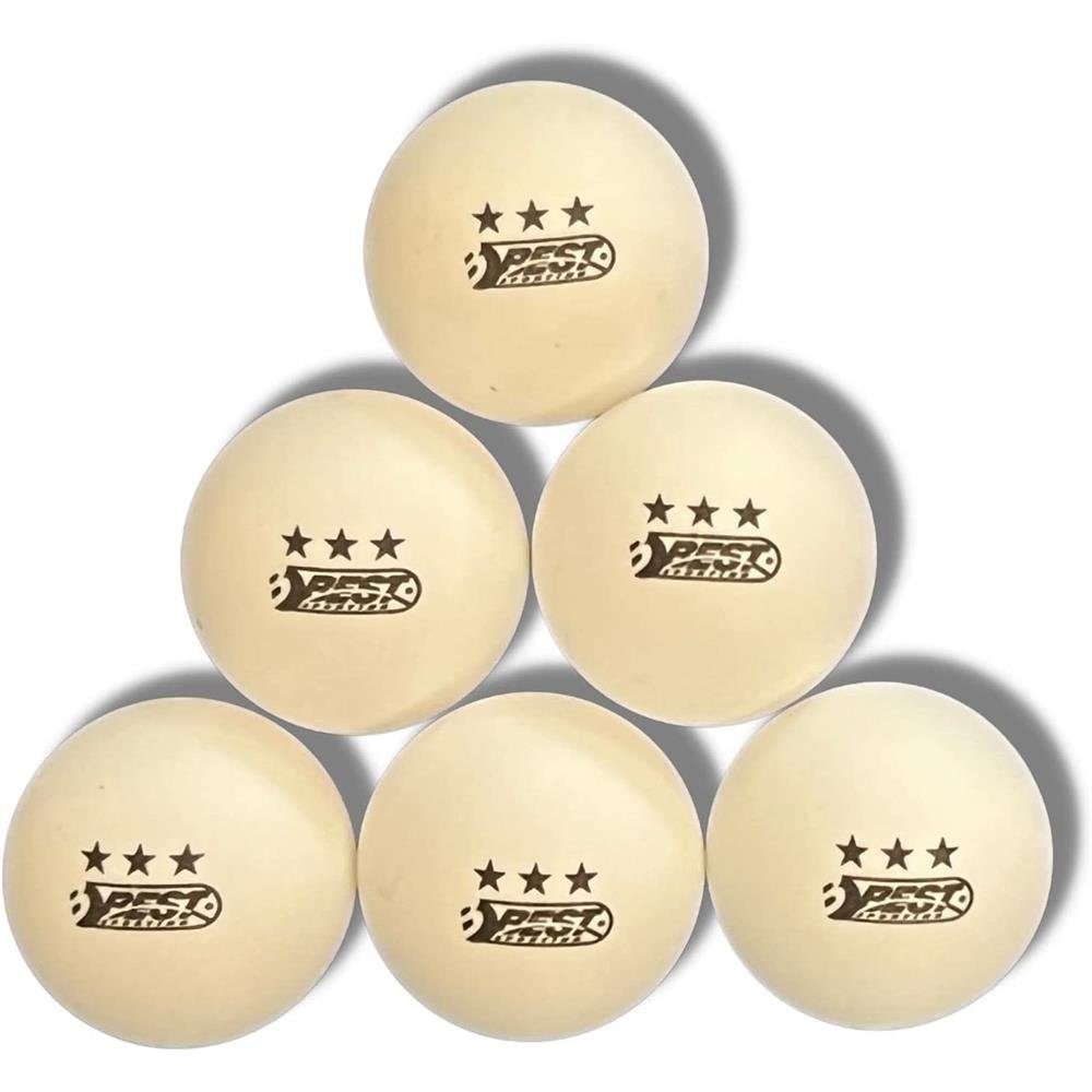 Best Sporting Tischtennisball (Set), 6er Set, Weiß, 40 mm