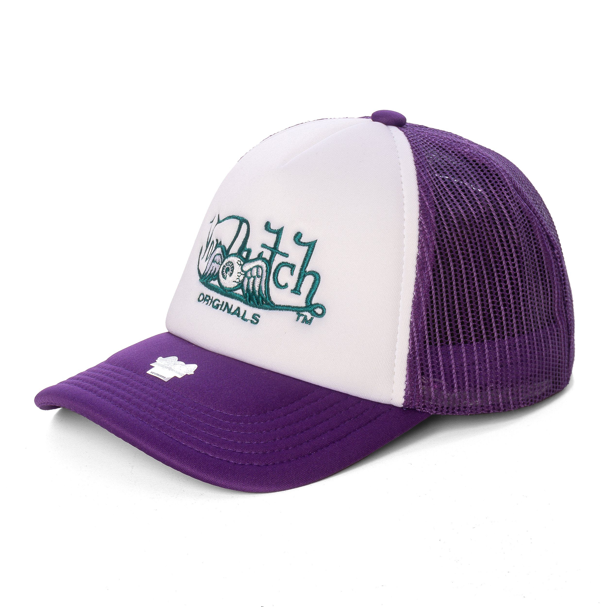 Von Dutch Baseball Cap Von Dutch Trucker Soro Snapback Cap purple green | Trucker Caps