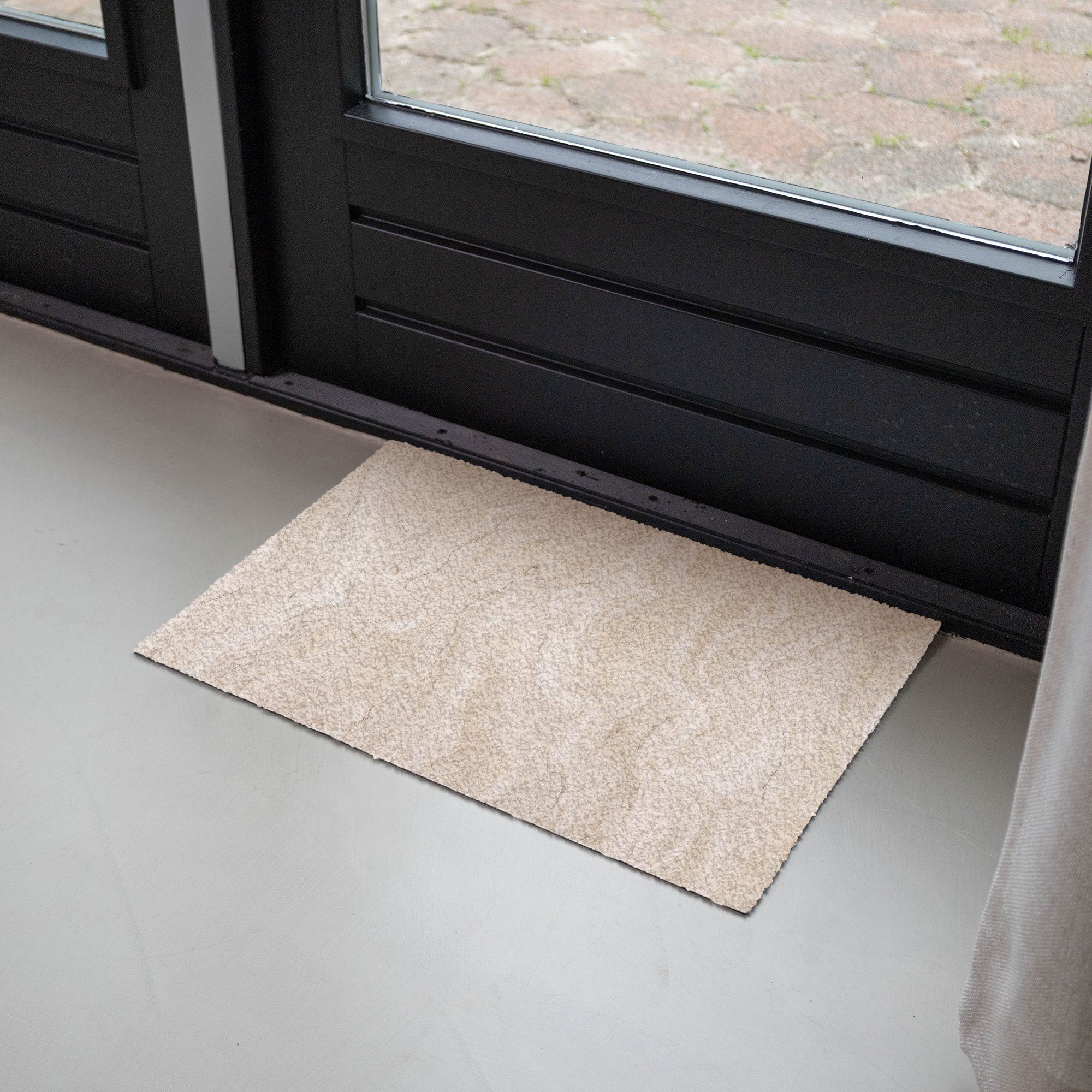 MuchoWow Fußmatte Marmor – Muster – Beige – Stein – Abstrakt, Rechteckig, innen Schmutzfangmatte, Tür, Schmutzfänger Flur, Teppich 60x40 cm – Bild 4 von 5