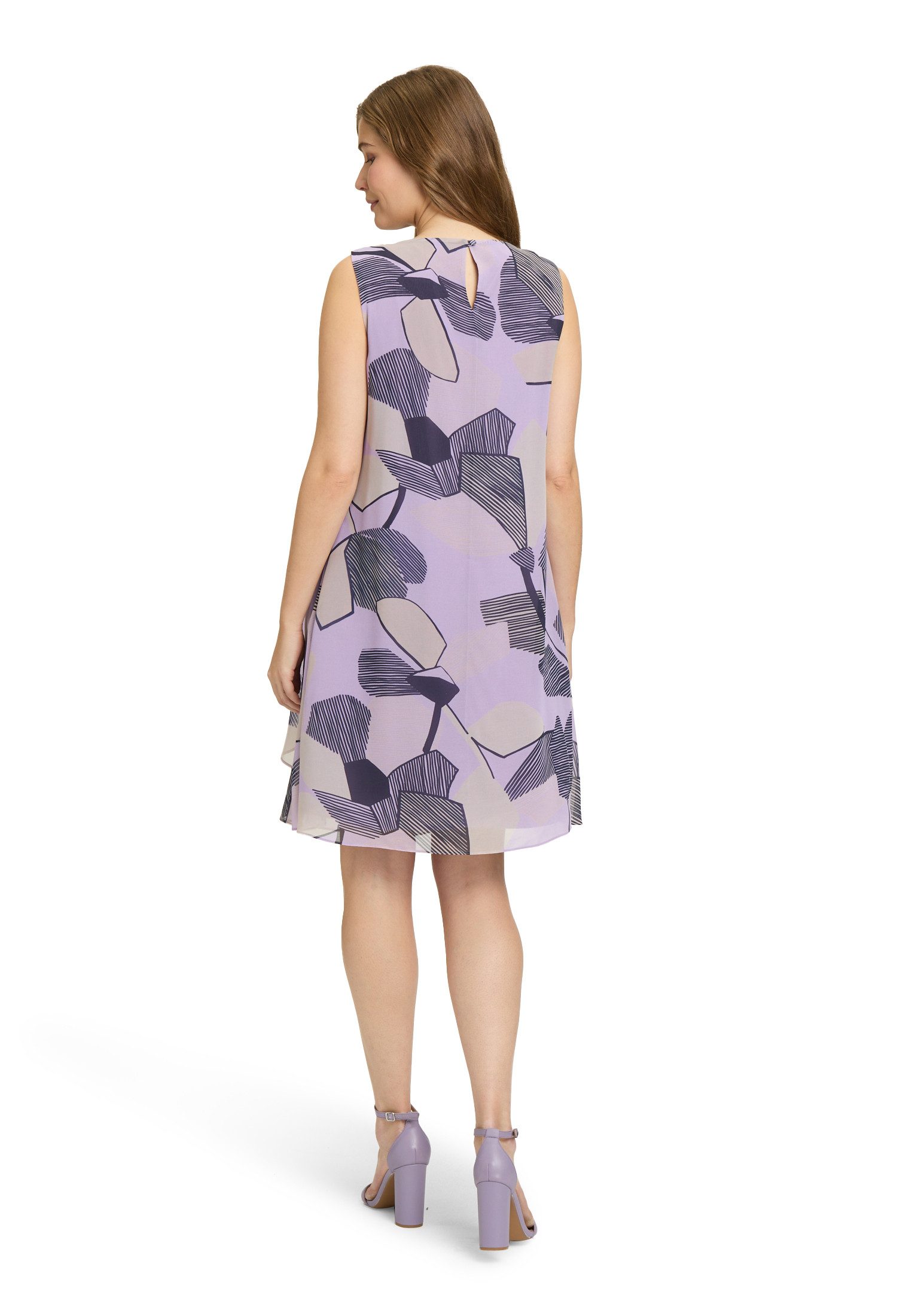 Betty&Co Chiffonkleid Damen im Layer Look Druck