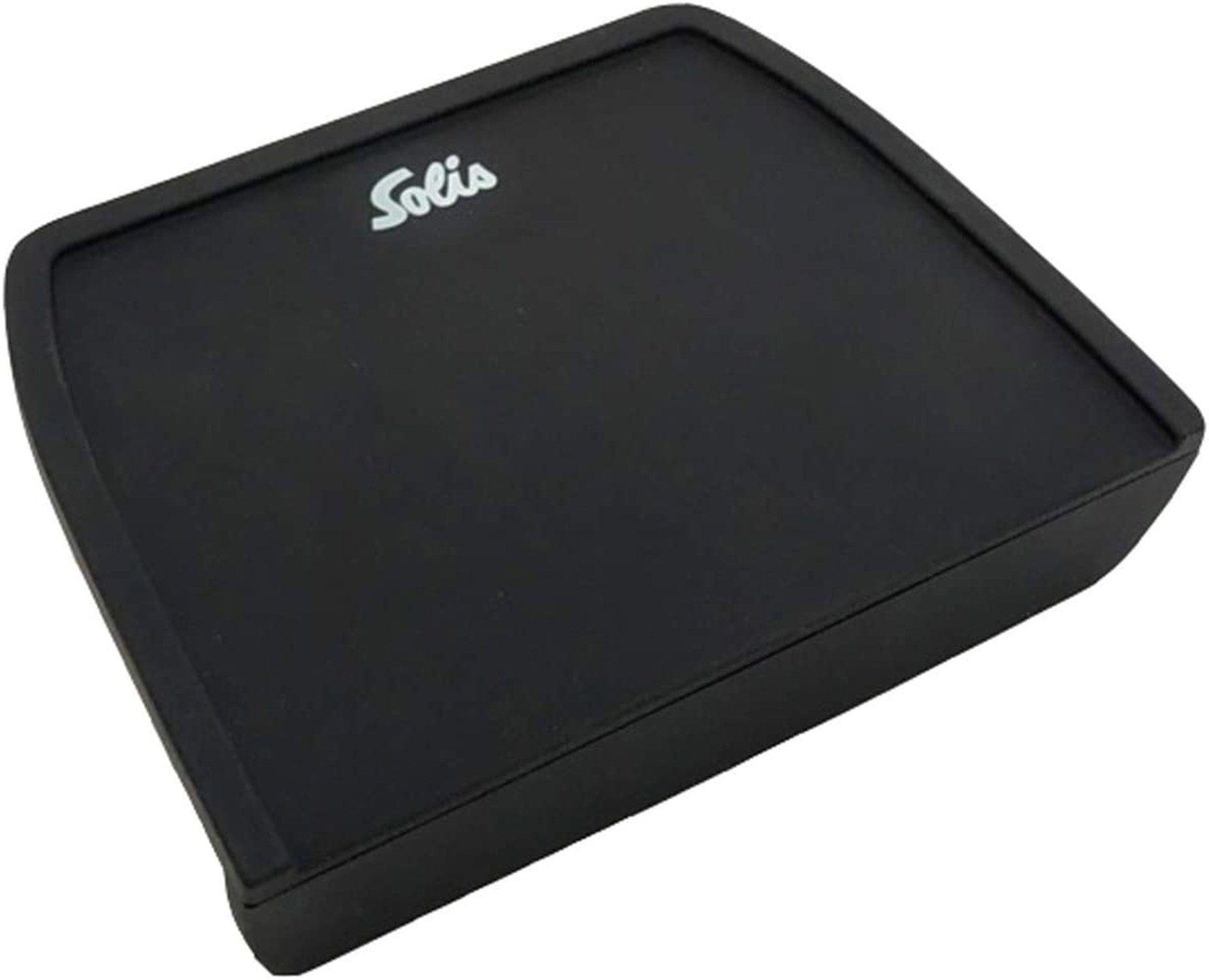 SOLIS OF SWITZERLAND Tampermatte für Siebträger Espressomaschinen, Silikonmatte, 20 x 15 cm, schwarz