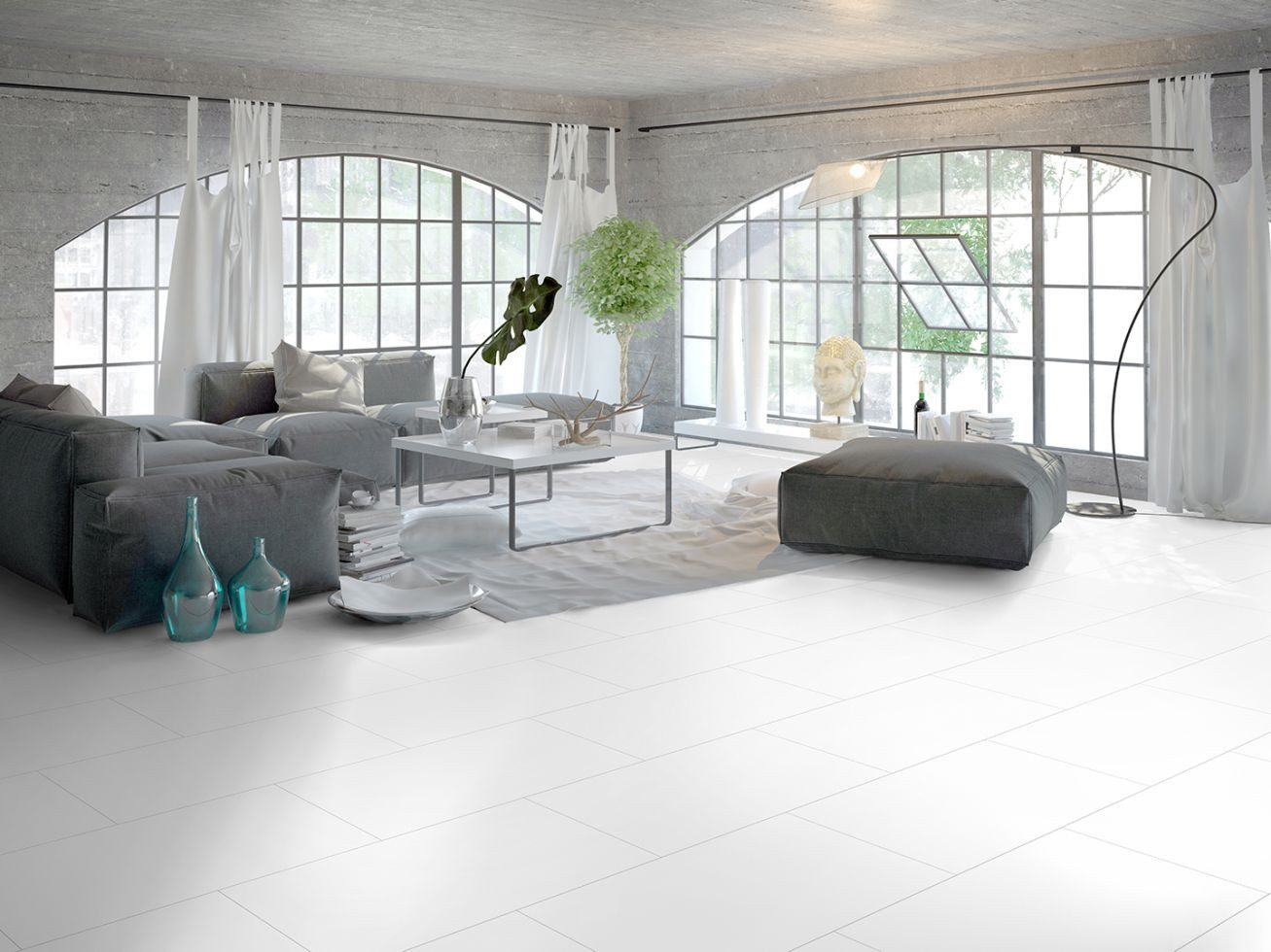 Classen Vinylfliesen Classen Neo Vario Uni 118 x 39,2 cm weiß