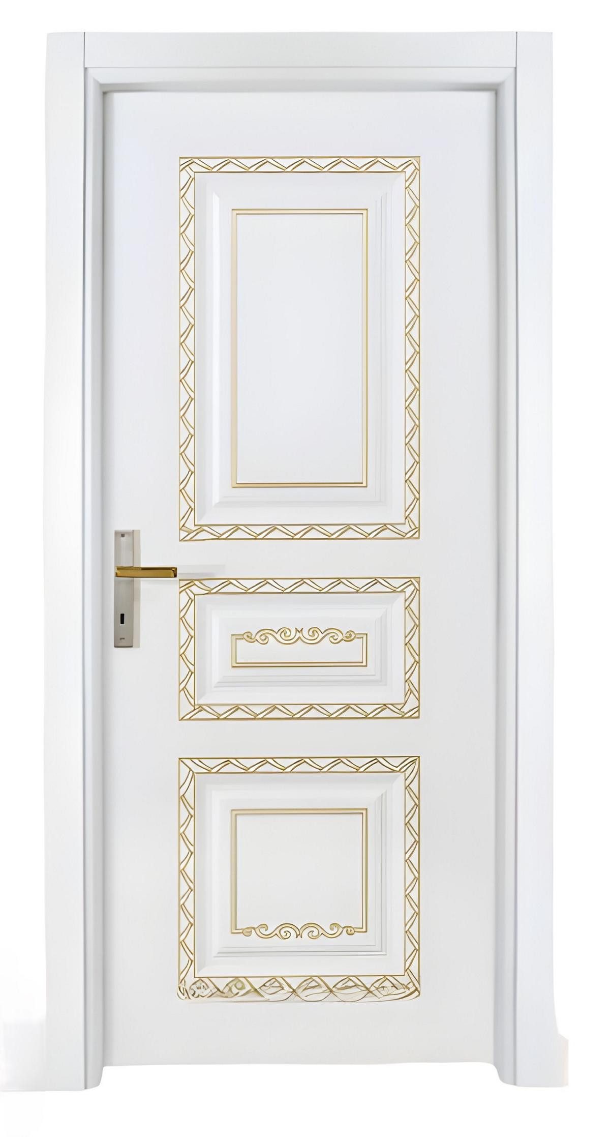 JVmoebel Zimmertür Weiße Designer Sicherheitstür für Wohnungen und Häuser