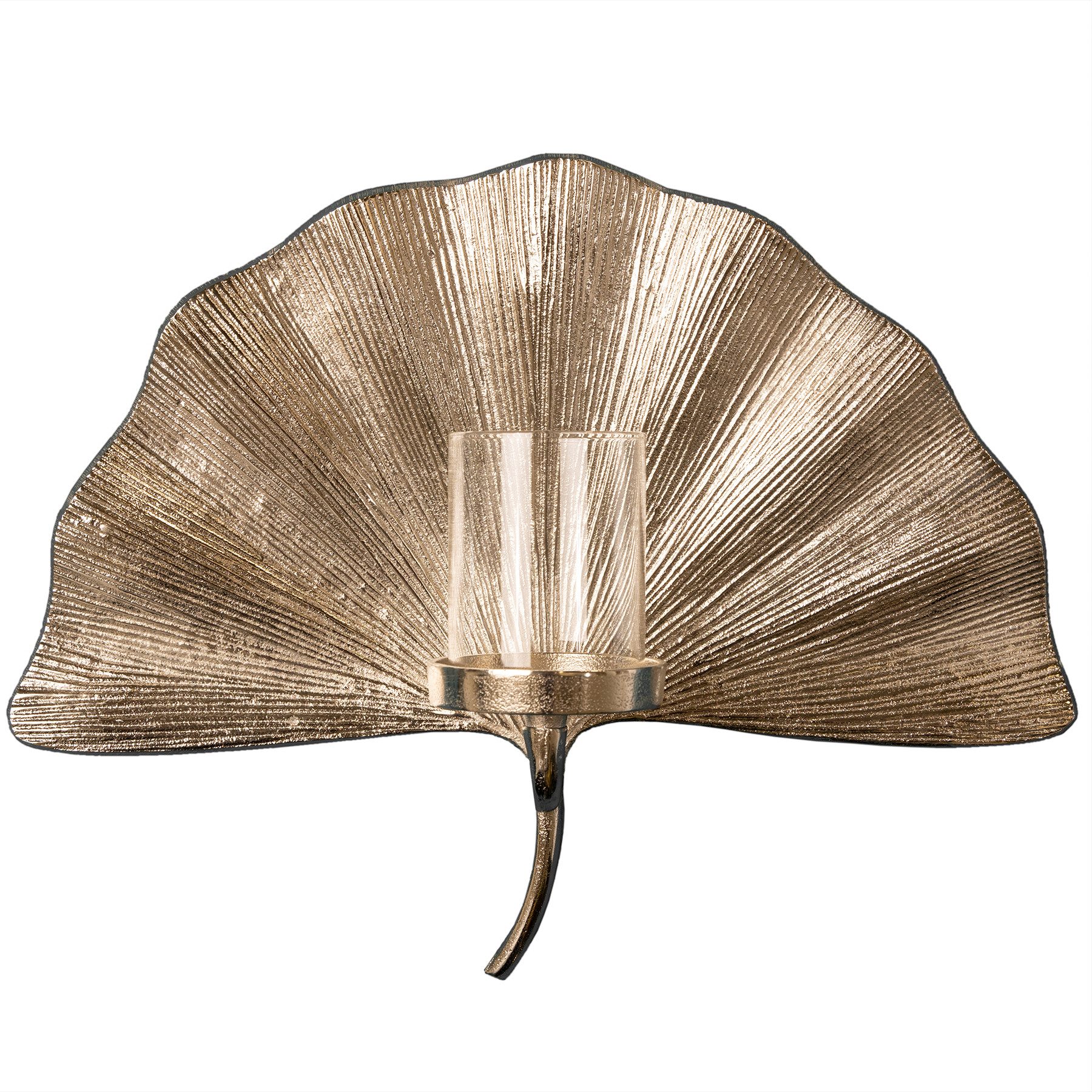riess-ambiente Wandkerzenhalter GINKGO 44cm silber (Einzelartikel, 1 St), W günstig online kaufen