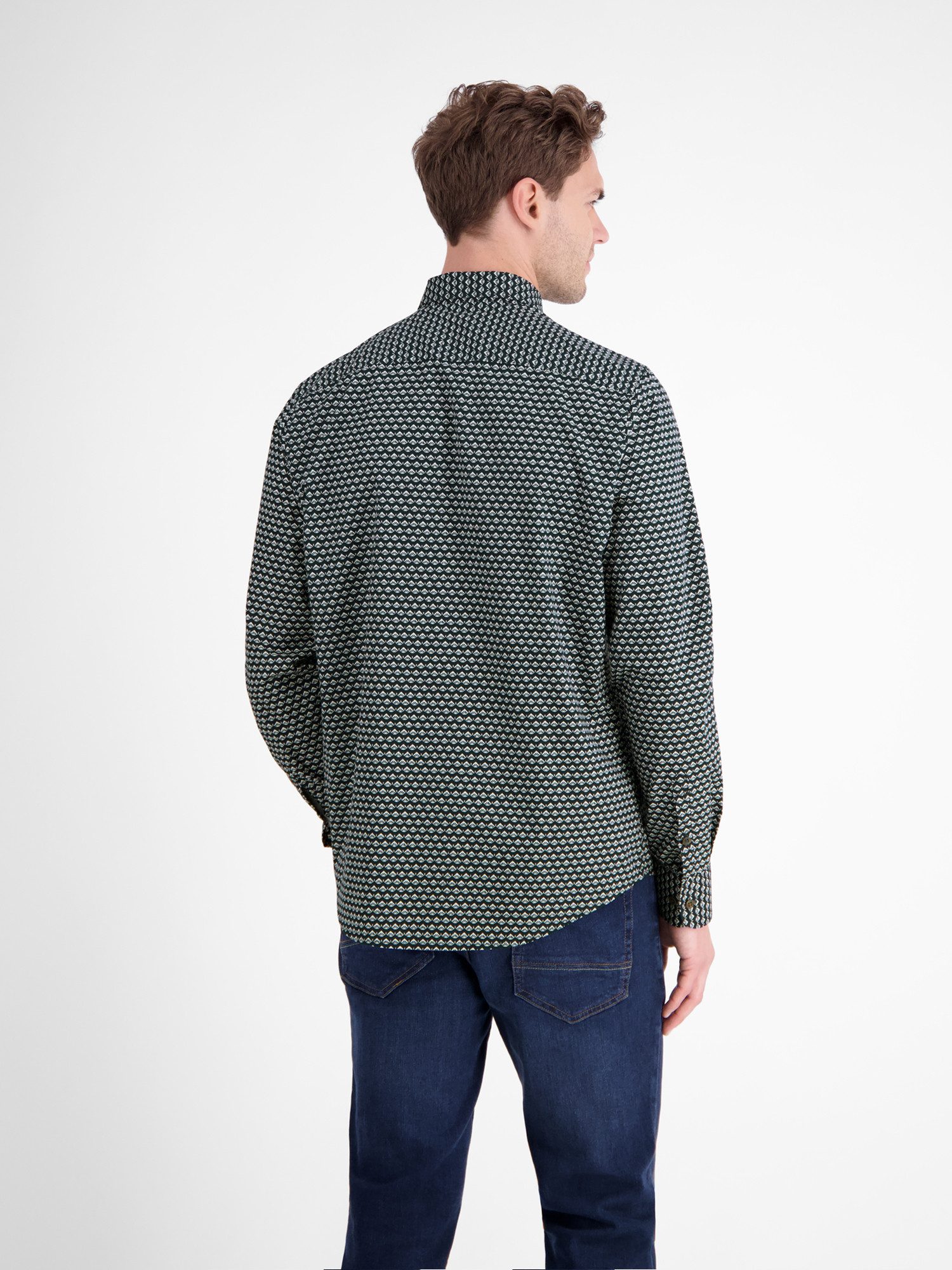 LERROS Langarmhemd LERROS Langarmhemd mit grafischem Muster günstig online kaufen