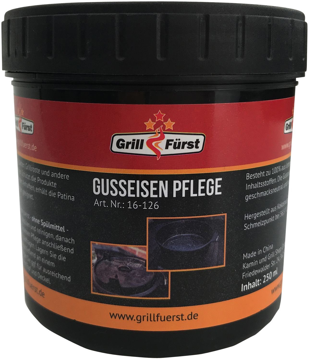 inkl. Gusseisen Tragetasche, X-DEAL DO6 Grillfürst Bratentopf BBQ Oven und Edition Deckelheber Dutch Grillfürst Pflege -