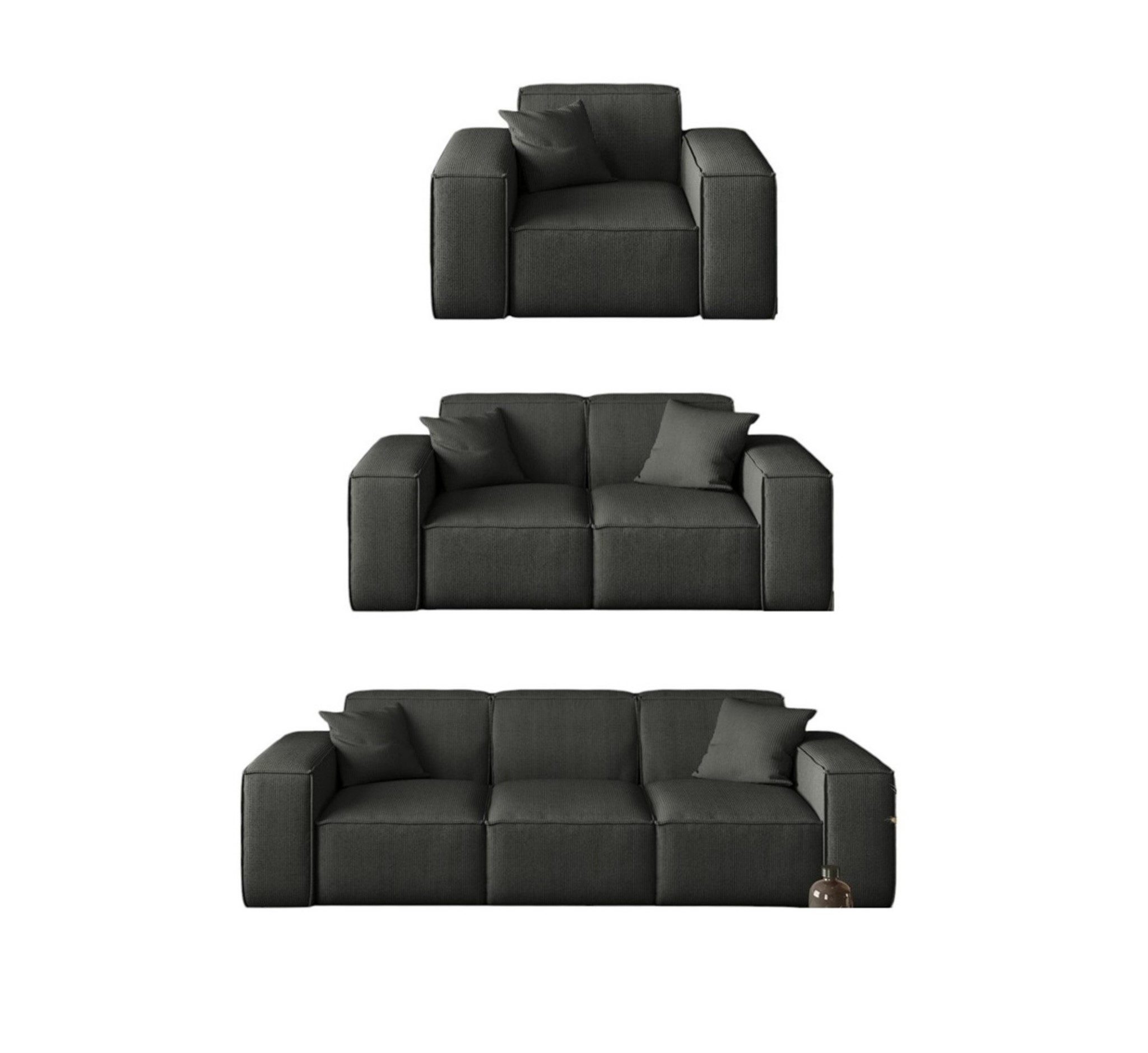 Fun Möbel Polstergarnitur Sofaset Designersofa CELES günstig online kaufen