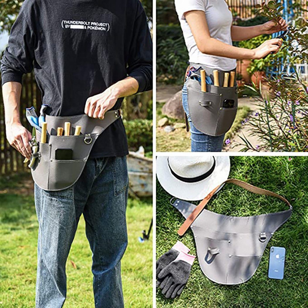 dunkelgrün Gürtelholster TUABUR Werkzeug-Hüfttasche verstellbare für Gartengeräte, Werkzeugtasche
