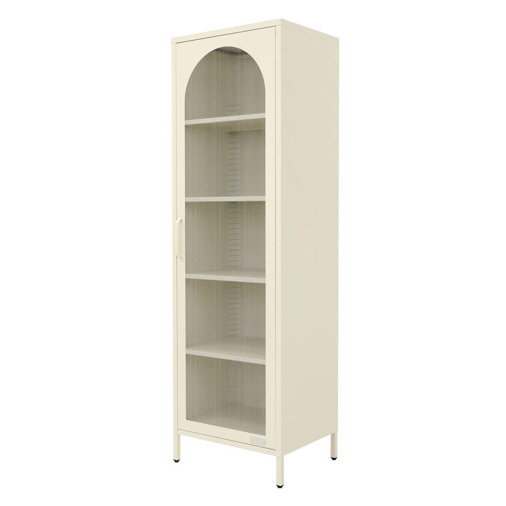 ML-DESIGN Vitrine Buffet Küchenschrank Vitrinenschrank Stahl Standvitrine m günstig online kaufen