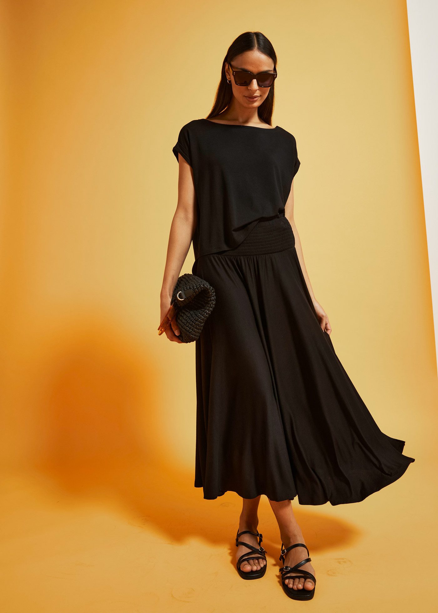 bonprix Oversize-Shirt oversize Passform, Kurzarm, für warme Tage, aus Viskose