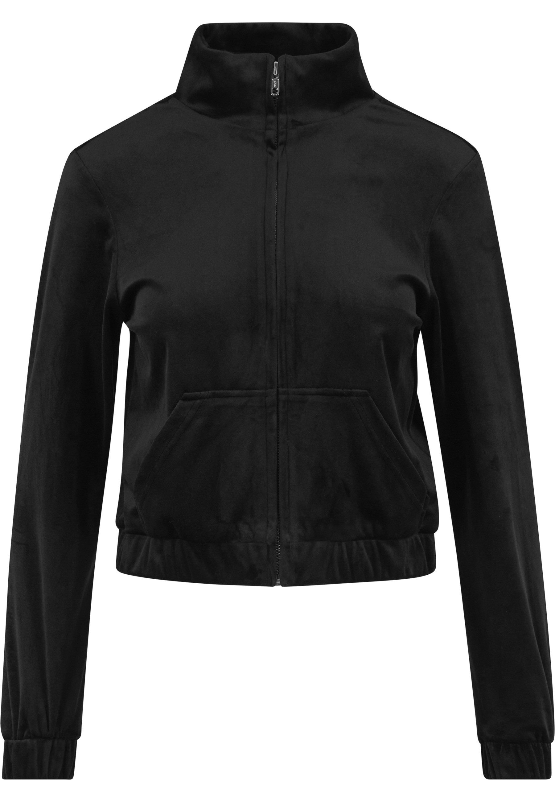URBAN CLASSICS Langmantel Urban Classics Ladies Short Velvet Track Jacket