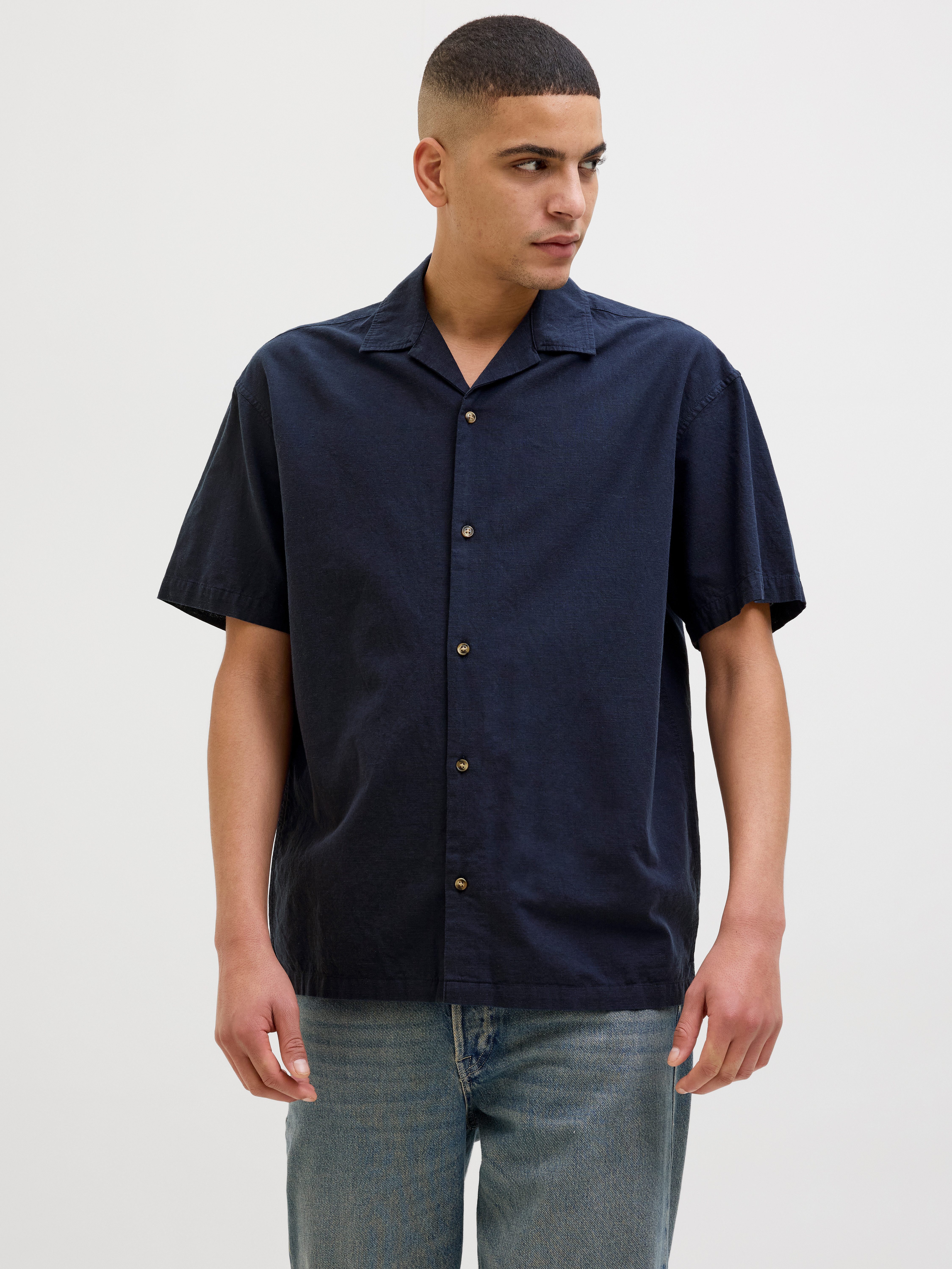 Jack & Jones Kurzarmhemd JJESUMMER RESORT SHIRT SS SN mit Resort Kragen günstig online kaufen