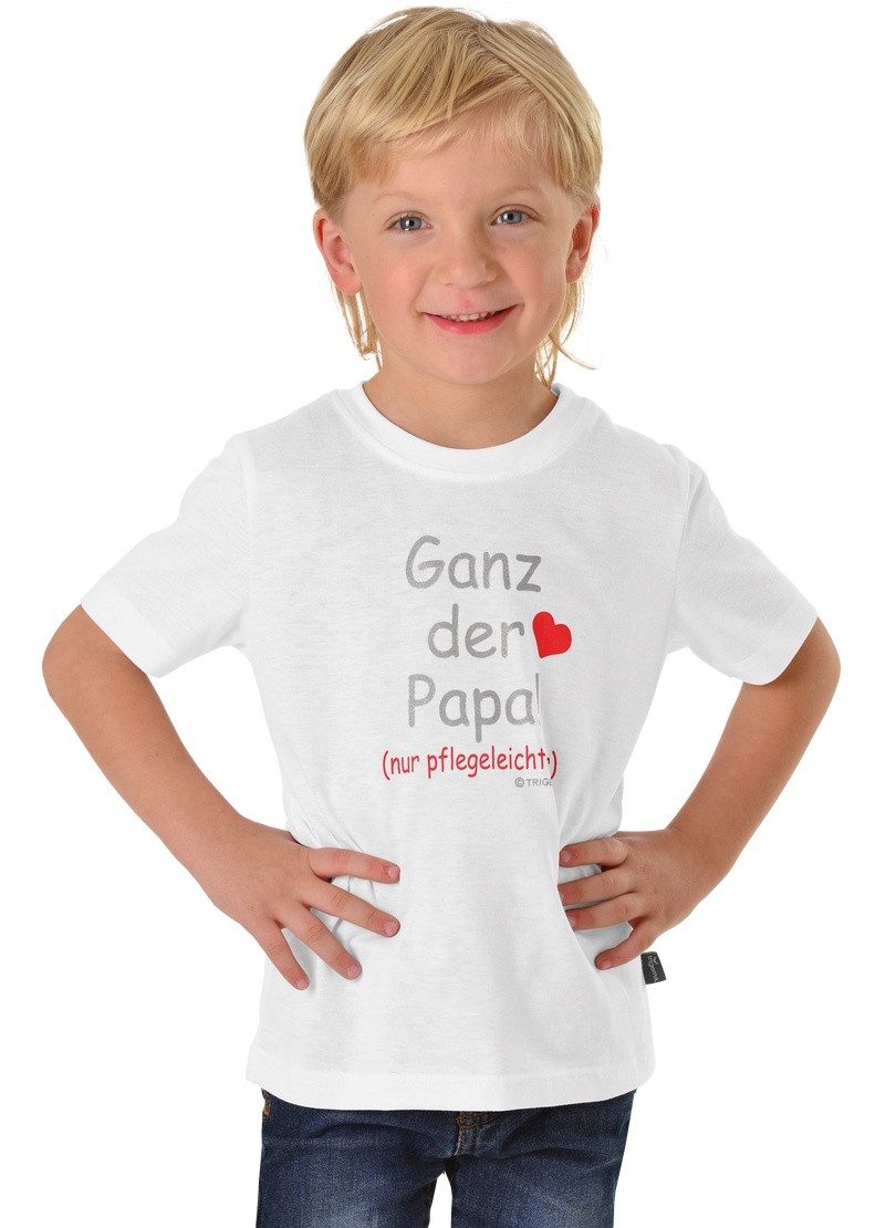 Trigema T-Shirt TRIGEMA T-Shirt Papas Liebling (1-tlg)