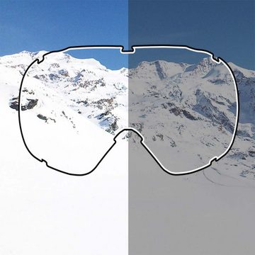 FIDDY Skibrille Skibrille, Sportbrille mit Anti-Beschlag, Wind- und Stoßschutz, (1-St), Skifahren, doppelschichtiger Antibeschlag, großes Sichtfeld, Unisex