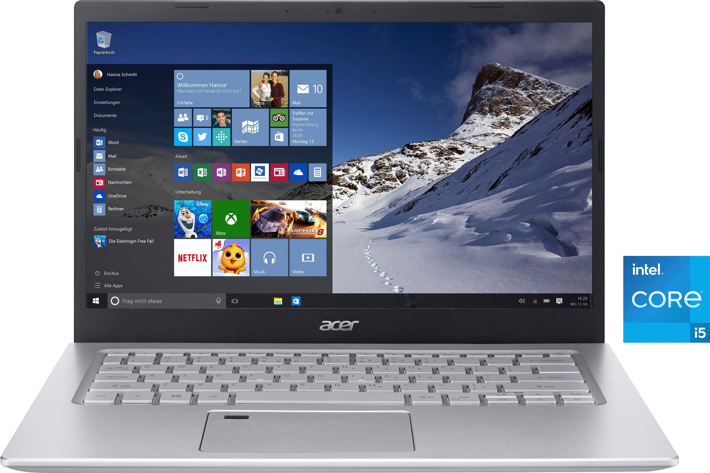 Acer Aspire 5 A514-54-59BP Notebook (35,6 cm/14 Zoll, Intel Core i5 1135G7,  Iris© Xe Graphics, 512 GB SSD), 35,6 cm (14\
