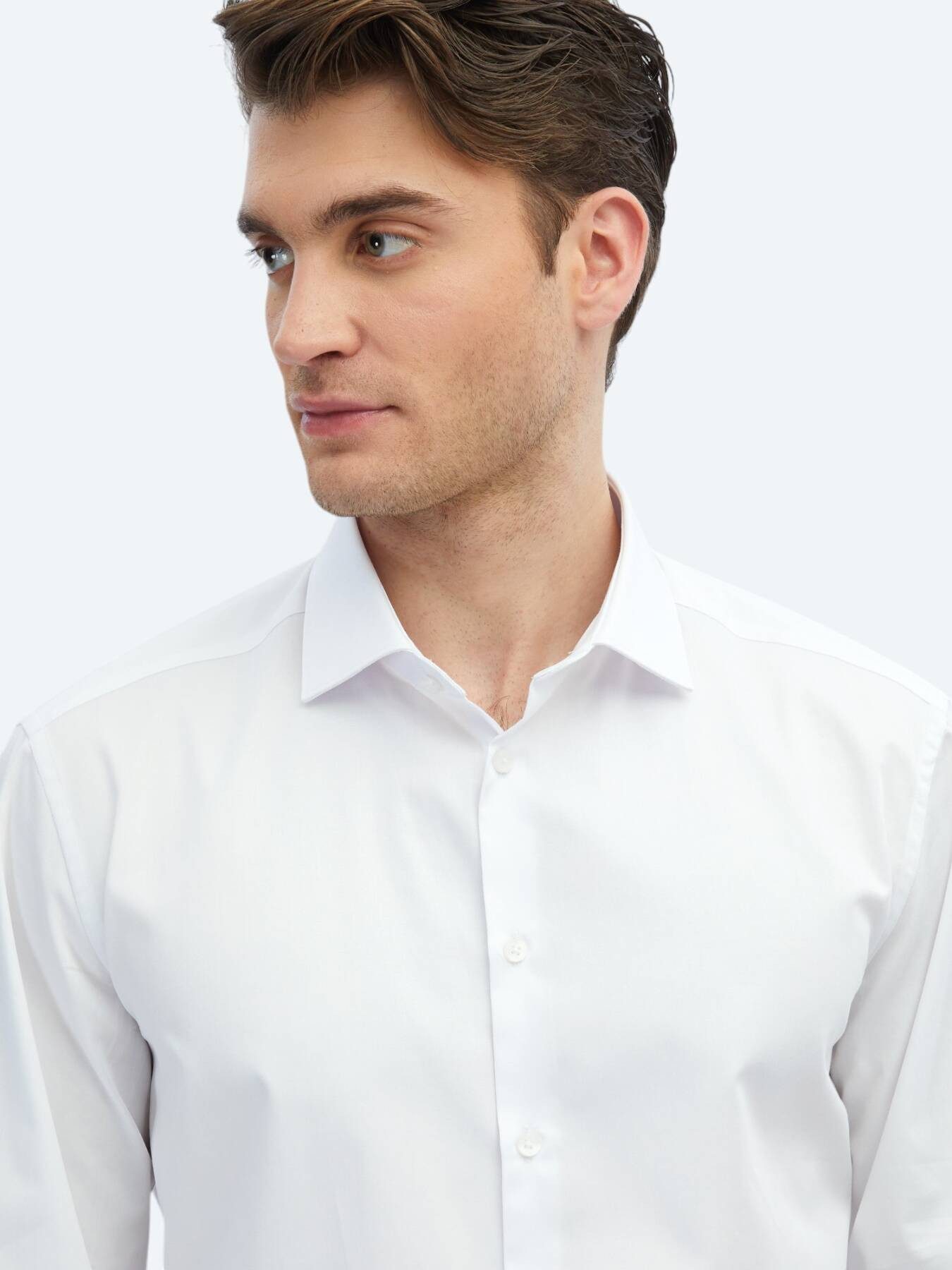 KİP Langarmhemd Schlichtes, gewebtes, klassisches Hemd aus 100 % Baumwolle mit regulär