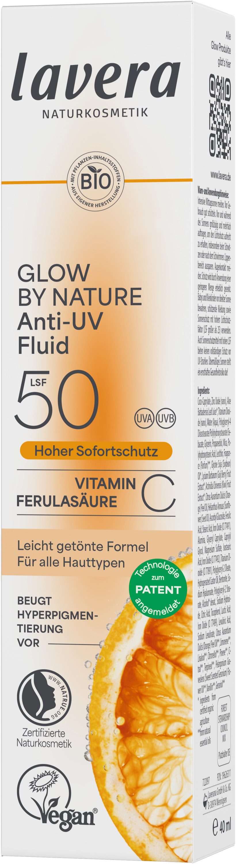 lavera CC-Creme Glow by Nature Anti-UV Fluid LSF 50