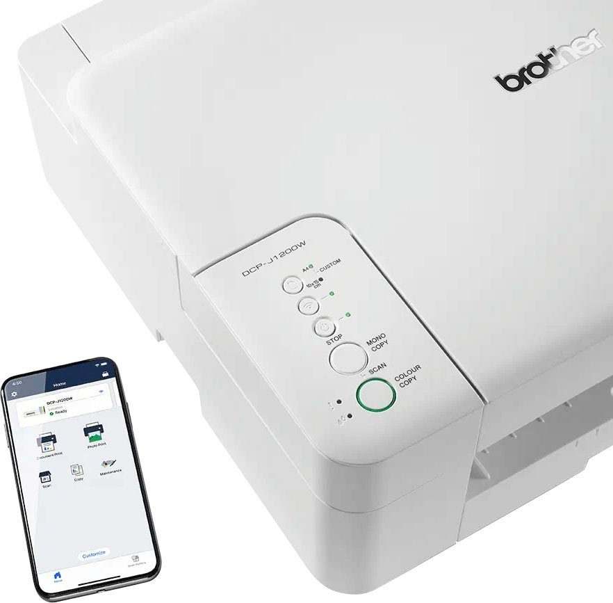 Brother DCP-J1200W (Wi-Fi) WLAN-Drucker, (WLAN