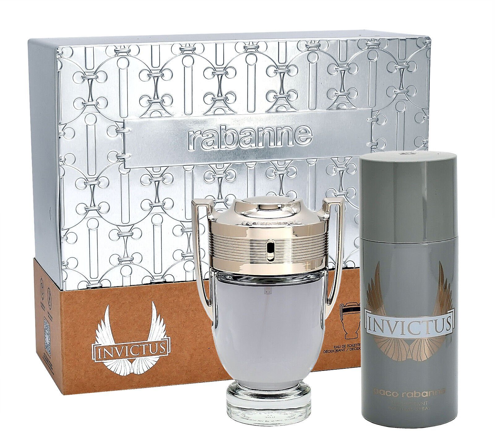 Duft-Set PACO RABANNE INVICTUS EDT 100ML + DEODORANT SPRAY 150ML