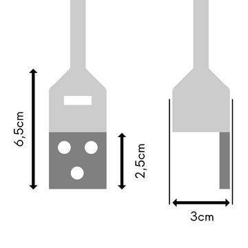 kalb Bettleuchte Flexible LED Leseleuchte inkl. USB Ladefunktion Alu silbergrau, 1er Set silbergrau, warmweiß