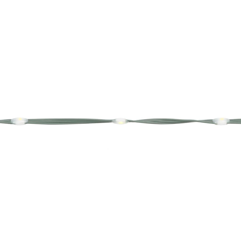 LED-Weihnachtsbaum 180 LEDs Kaltweiß cm 200 Fahnenmast Dekolicht für vidaXL Außenbereic