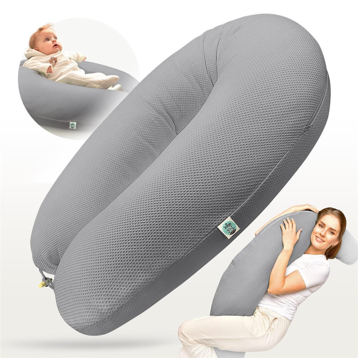SEI Design Stillkissen StillkissenXXL Seitenschläferkissen 190x30 – Ergonom günstig online kaufen