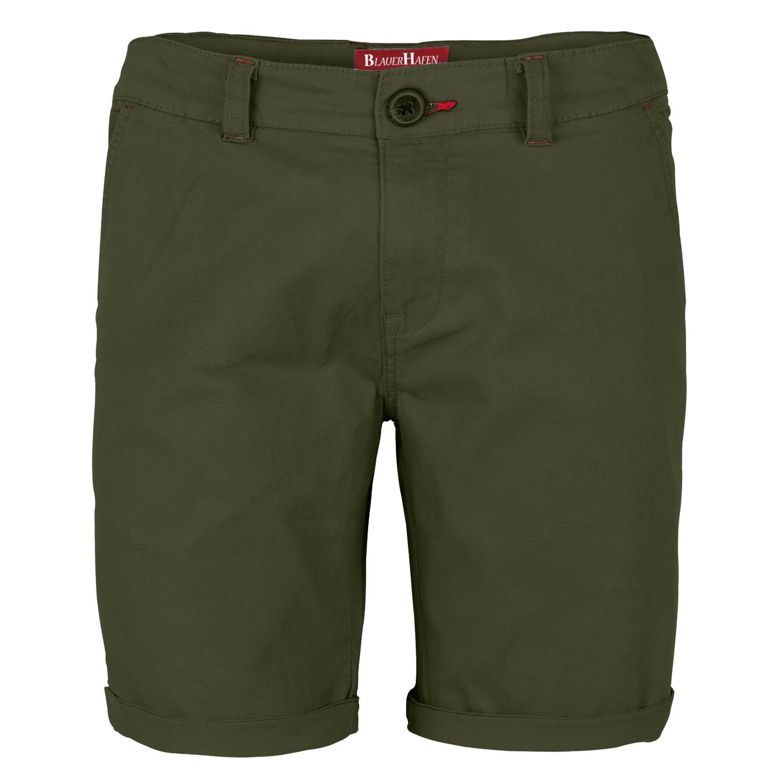 Chinoshorts Herren Stretch Chino Shorts Slim Fit Bermuda Hose Strecken-Baumwolle