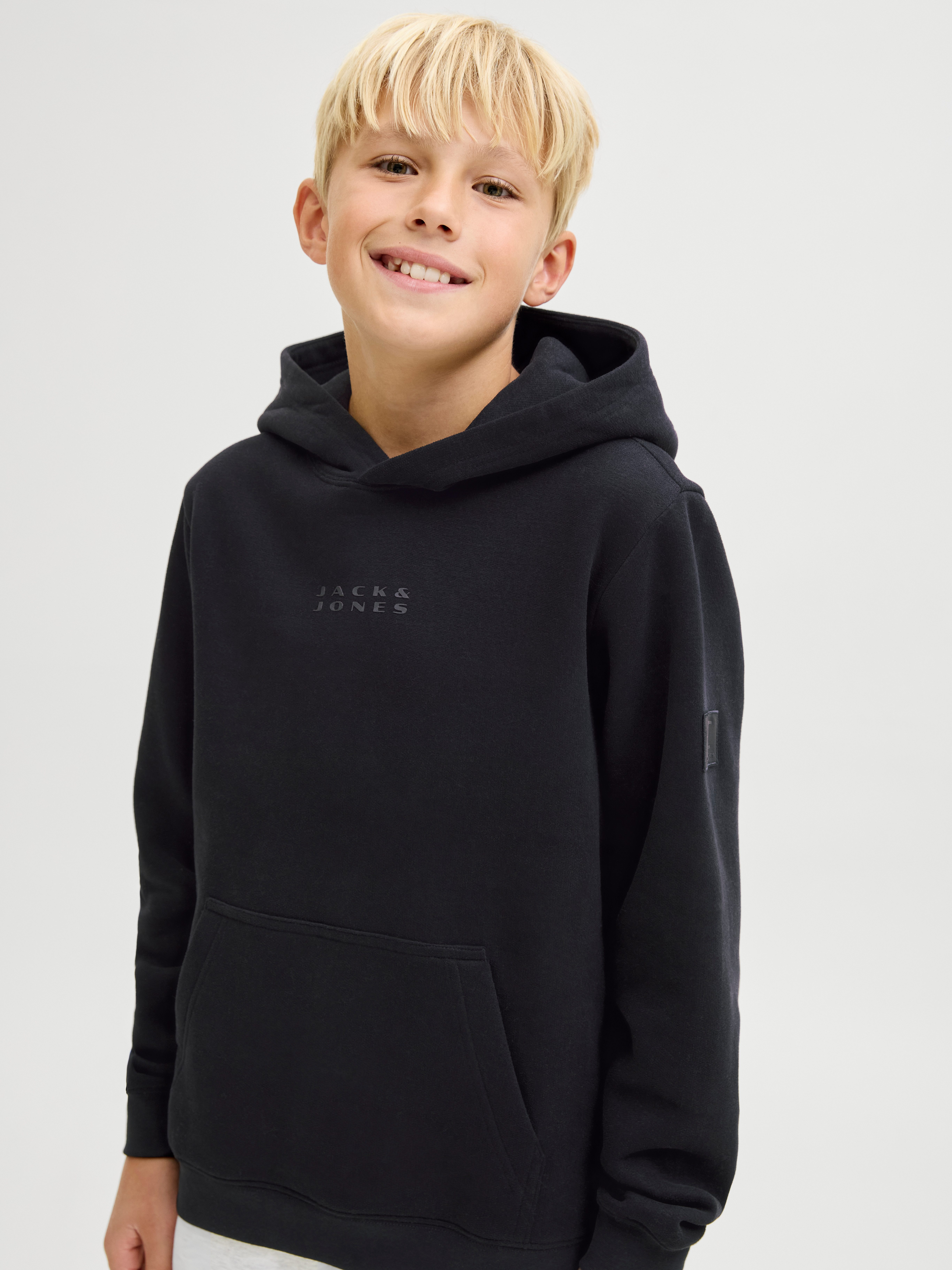 Jack & Jones Junior Kapuzensweatshirt JCOPOINT SWEAT BADGE HOOD JNR – Bild 2 von 5
