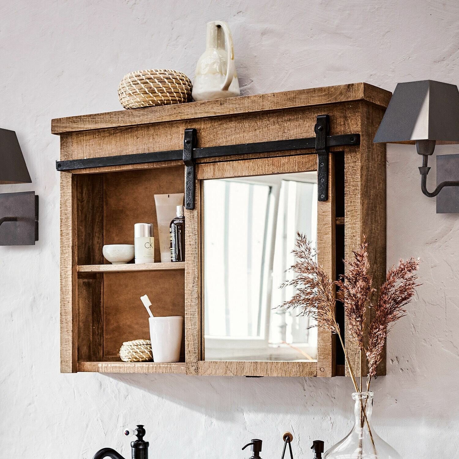 Mirabeau Waschbeckenschrank rustikaler Badezimmerschrank Taylors Island aus günstig online kaufen