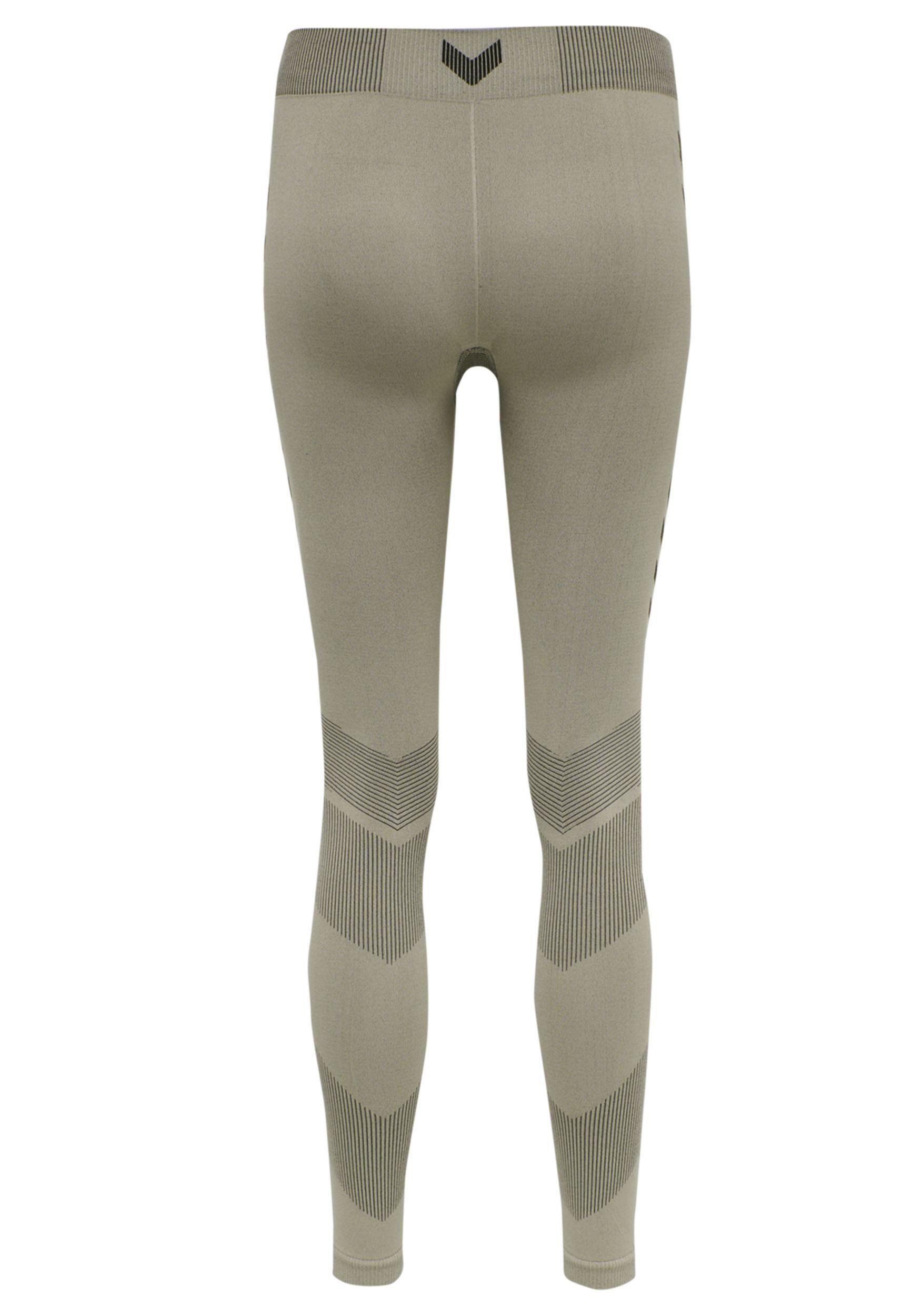 hummel Leggings Sportleggings Nahtlos Flexibel Enganliegend Sportlich für Skinny fit elastisch zum Binden ideal für Basic Enge Passform