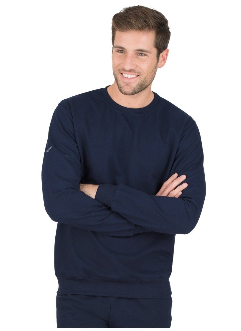 Trigema Sweatshirt TRIGEMA Sweatshirt aus Biobaumwolle