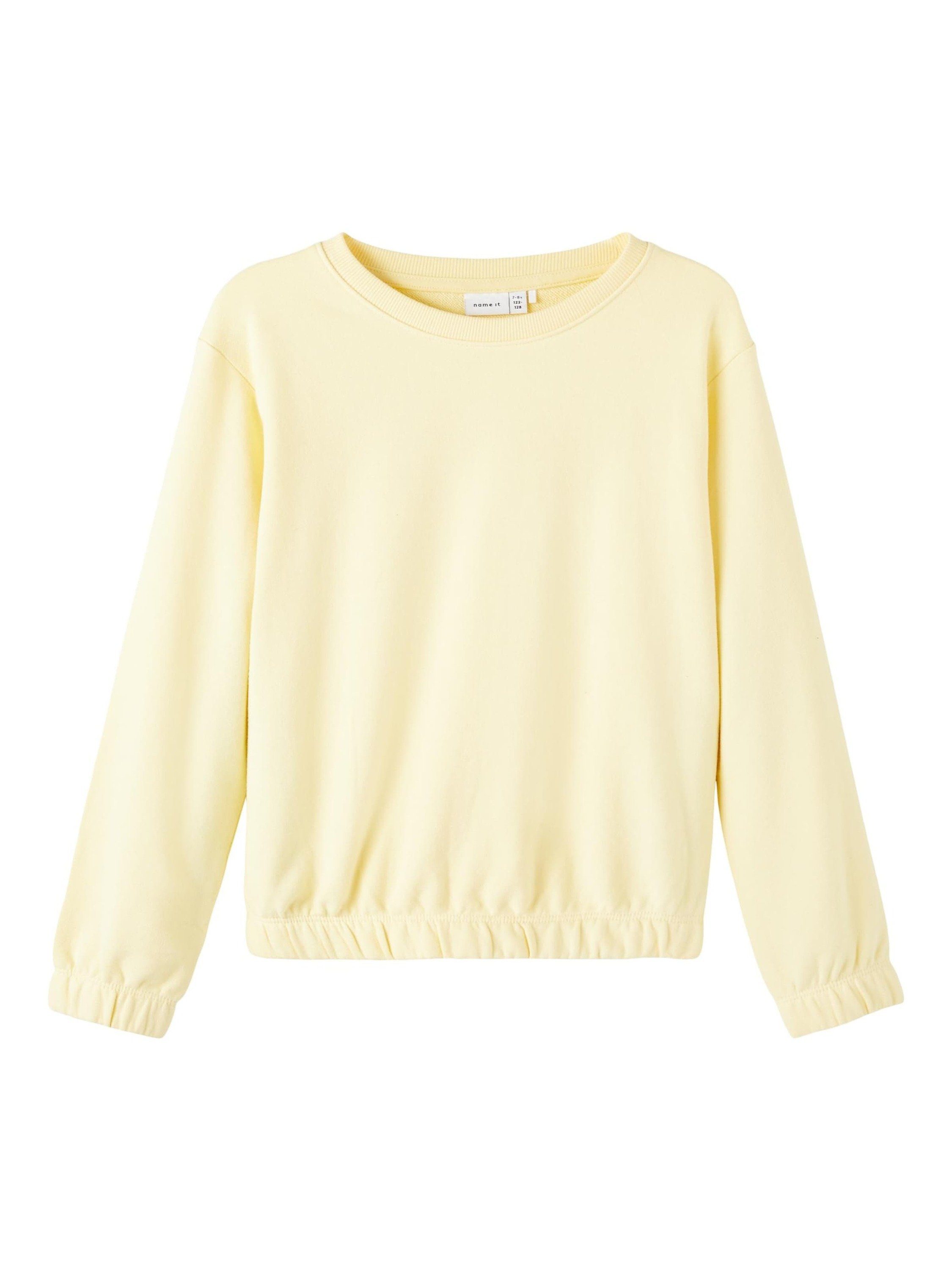 Name It Sweatshirt Tulena (1-tlg) Details Drapiert/gerafft, double Plain/ohne cream