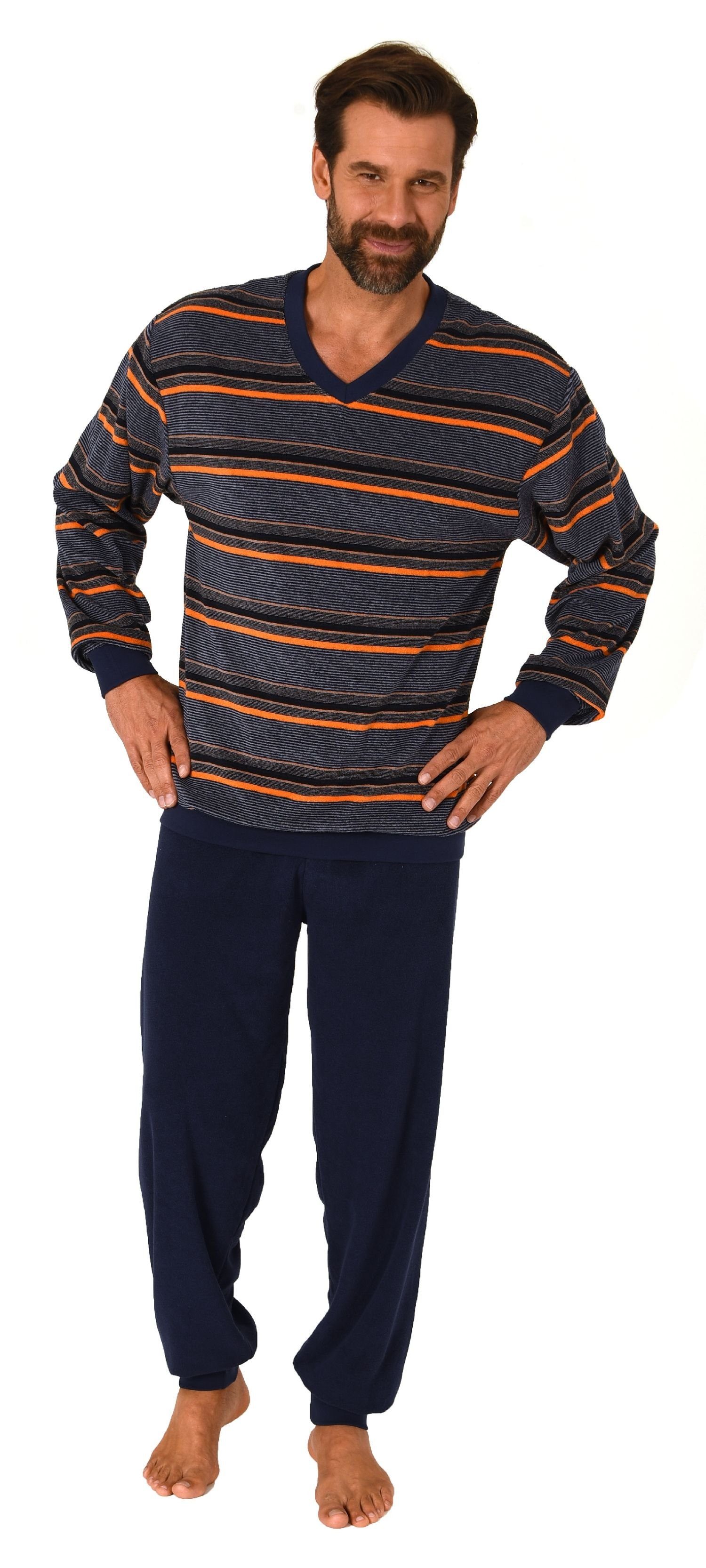 Normann Pyjama Normann Herren langarm Schlafanzug günstig online kaufen